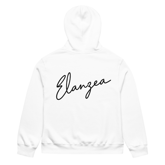 Oversized Signature Hoodie White